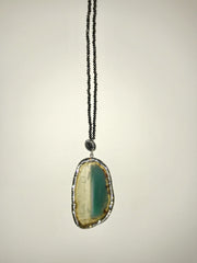 Natural Stone Green Necklace