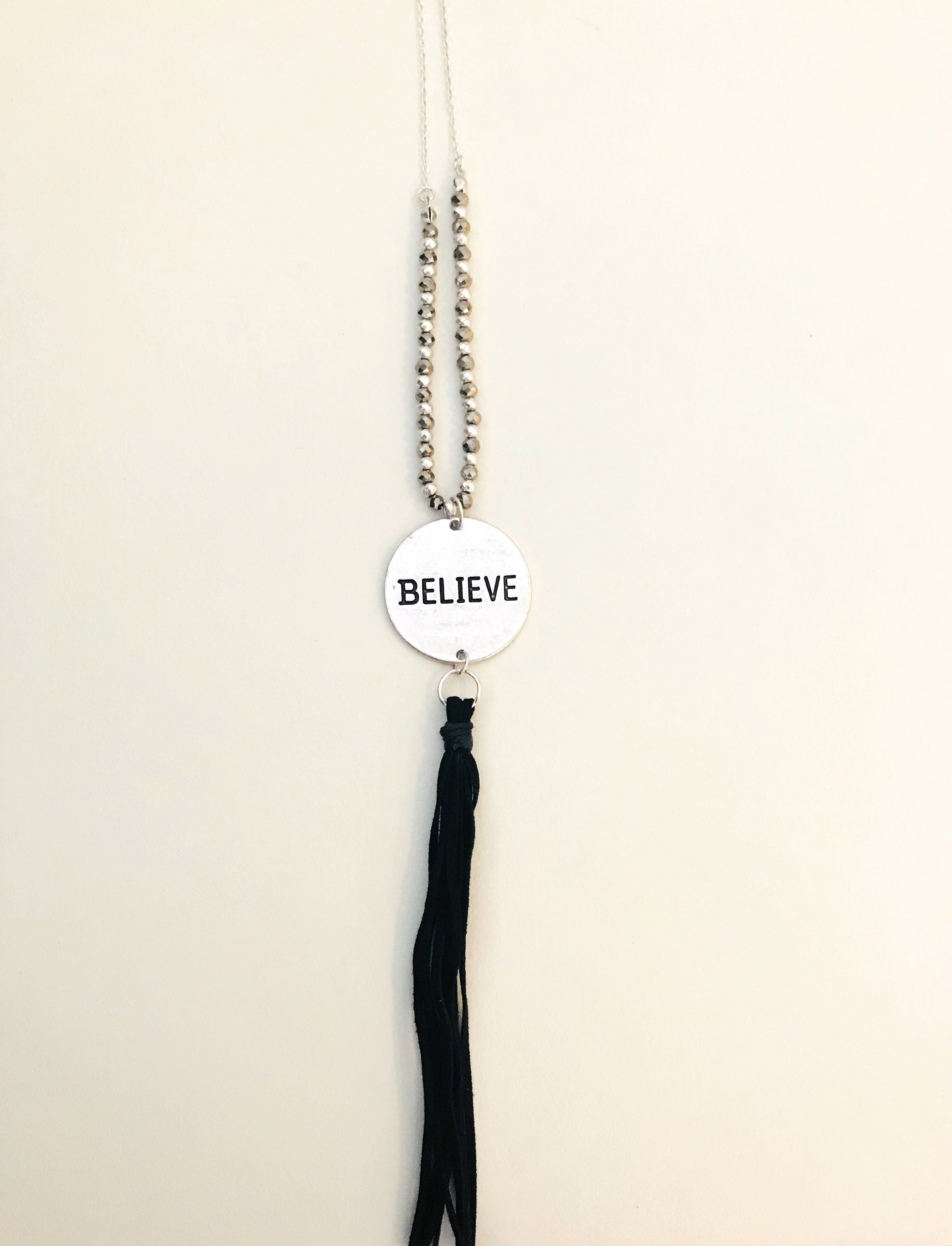 Believe Mantra Necklace