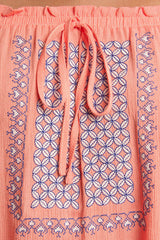 The Alina, Off The Shoulder Coral Dress