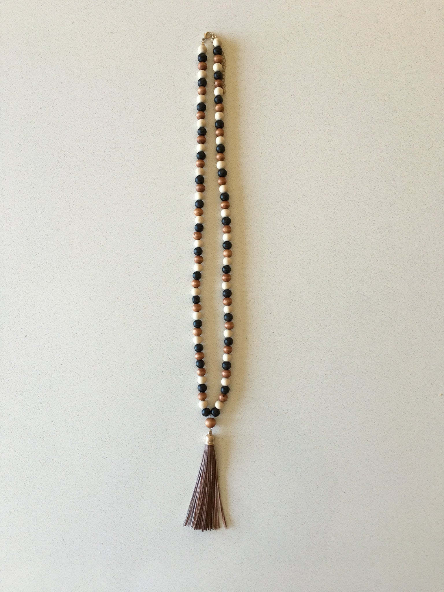 Beaded Tassel Necklace